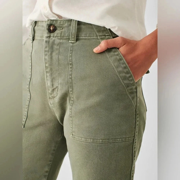 Faherty Utility Pant Straight Leg Frayed Hem - Picture 2 of 11